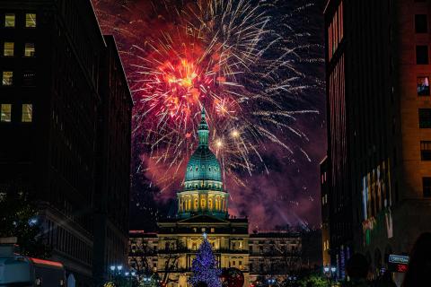 Fireworks at Silver Bells